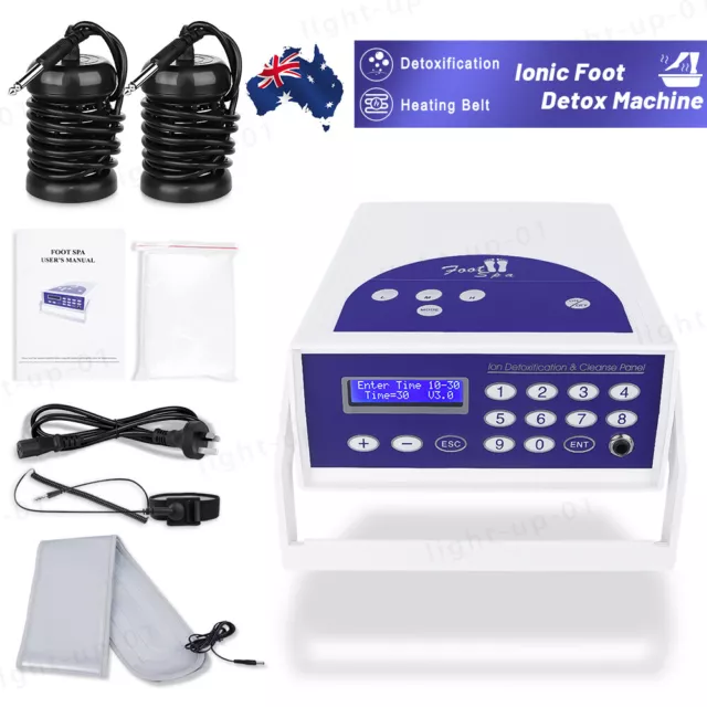 Ionic Detox Machine Foot Bath Aqua Ion Cleanse Spa Negative Hydrogen System+ Tub