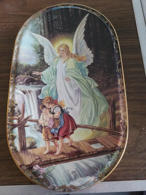 1995 Behuteter Heimweg GUARDIAN ANGEL Bradford Exchange German Collector's Plate