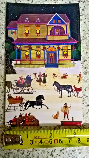 10 Assorted 1970/80’s Vintage Christmas Cards with traditional greetings 6