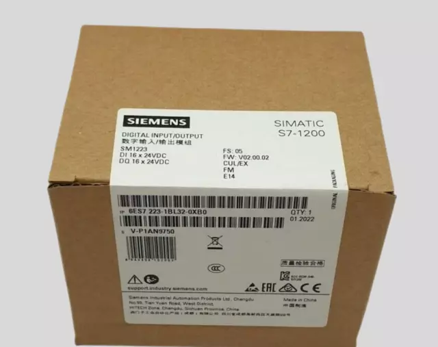 NEW In Box Siemens Simatic S7-1200 6ES7223-1BL32-0XB0 6ES7223-1BL32-0XB0