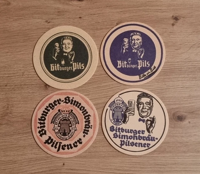 48 Stück Bierdeckel Bitburger Qualitätsversprechen (12x4er Serie