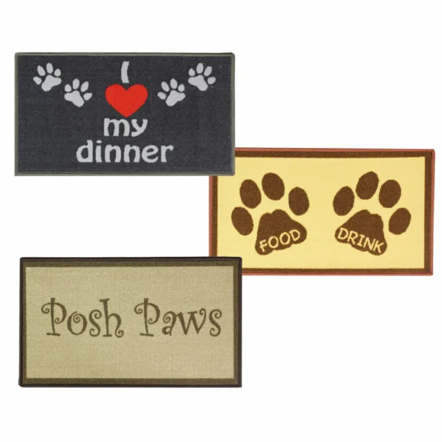 Pet Dog Cat Machine Washable Food Bowl Feeding Mat, Size 40 x 70 cm