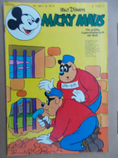 Comics, Hefte, MICKY MAUS, Band Nr. 36/1974 , ohne Beilage, Walt Disney, Ehapa