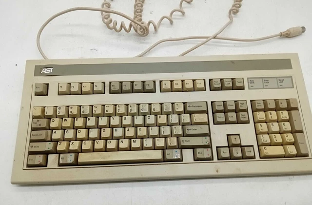 VINTAGE AST 5 Pin Din Mechanical Keyboard Wired ASTKB101 £28.79 ...