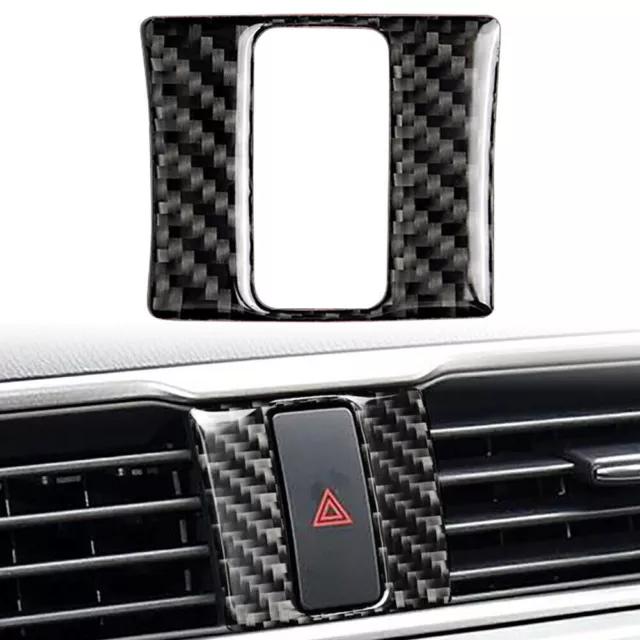 Interior Warning Lamp Button Trim Cover Carbon Fiber For Mazda 3 Axela 13-18 UK