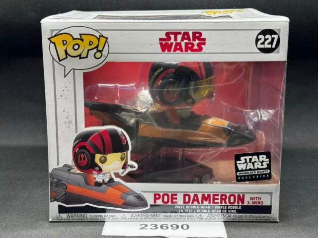 Funko Pop Star Wars #227 Poe Dameron W/X-Wing Smuggler's Bounty Exclusive 23690