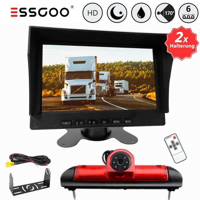 Luce freno telecamera retromarcia + monitor 7" per Fiat Ducato Citroen Jumper Peugeot