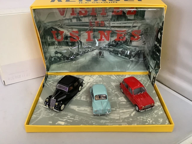 RARE VOITURE NOREV 1:43 Renault 4CV 1946-2006 Coffret Anniversaire