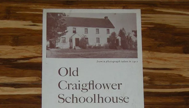 Craigflower Schoolhouse Vintage Brochure  Vancouver Island Victoria BC Canada