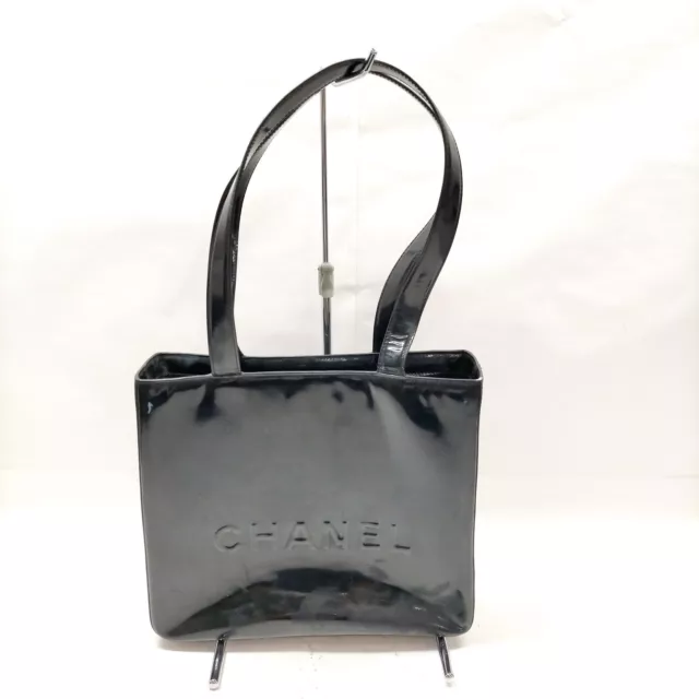 Chanel Hand Bag  Black Enamel 431299