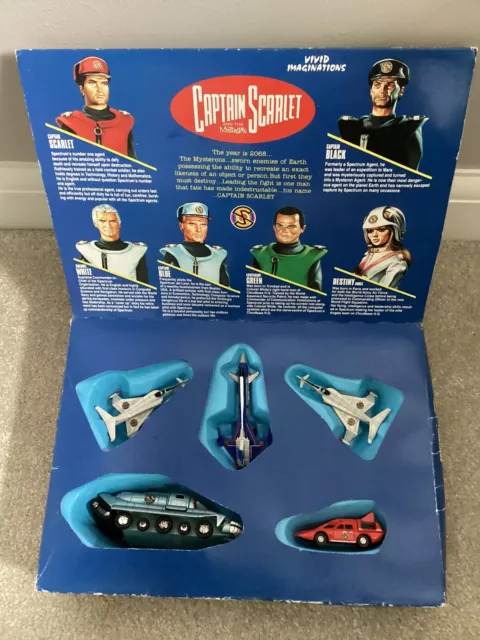 Vivid 1993 Captain Scarlet Spectrum Command Team Vehicles Boxed Gerry Anderson