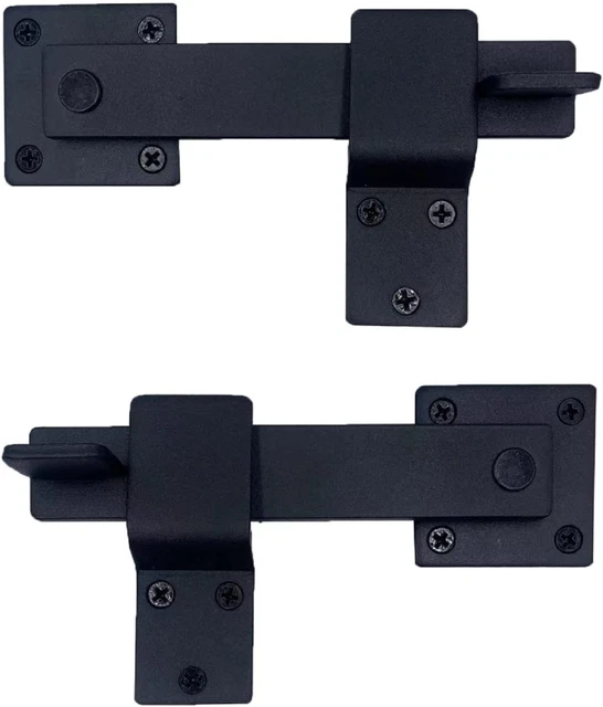 Fpz-Bd 1 Pcs Heavy Duty 5.5" Wrought Iron Door Latch, Solid Metal Flip Latch Loc