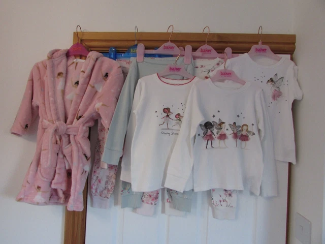 3 Next 3-4 years Pyjamas sets + M&S Marks and Spencer ballerina dressing gown