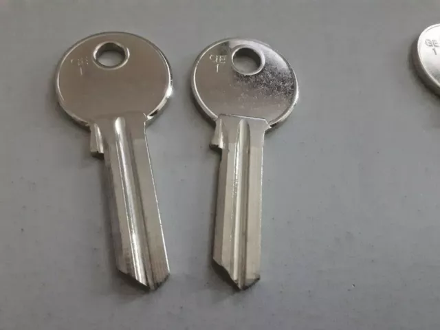 2 x SILCA  GE 1 To Suit GEGE Cylinder Lock, Key Blank (3079)