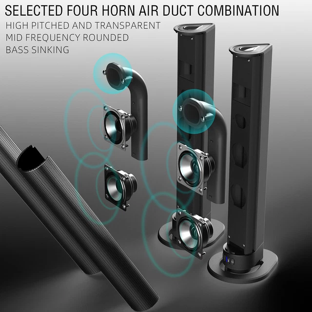 TWS WIRELESS BLUETOOTH 5.3 Speaker TV Soundbar Subwoofer Sound Bar Home