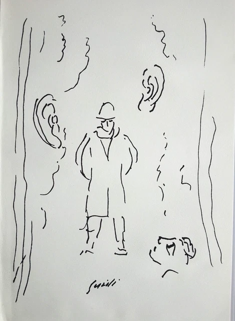 Virgilio Guidi - Litografia 5  - Litografia Originale Firmata In Lastra