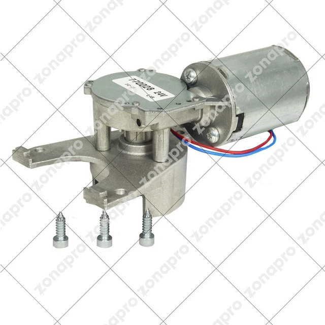 Motore Motorino Elettrico 12V 24V 98x45 Mm Con Staffa Supporto - Foto 7