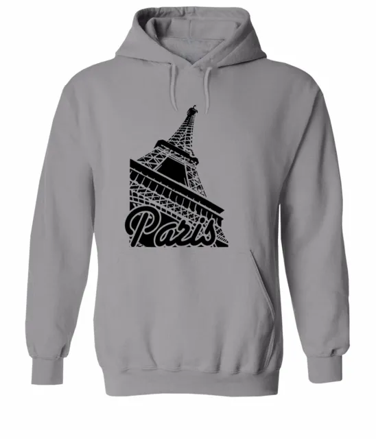 France Paris Eiffel Tower With Paris Art Hooded Sweater Pullover Hoodie Graphic