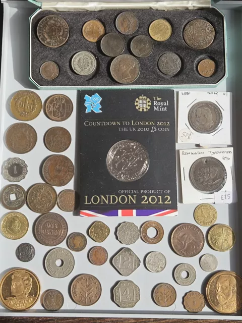 Job lot Of Old Coins .