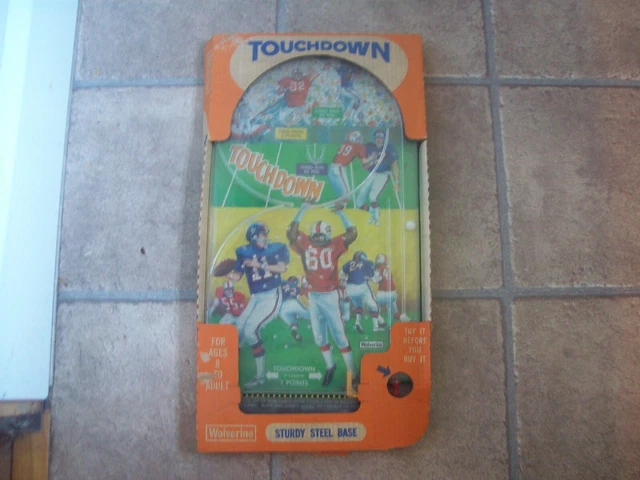 Vintage Wolverine Touchdown Pinball Game #154. New in Box. Football
