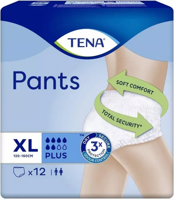 Tena Pants Plus Assorbenti a Mutanda Taglia XL Offerta 4 Confezioni da 12 pz