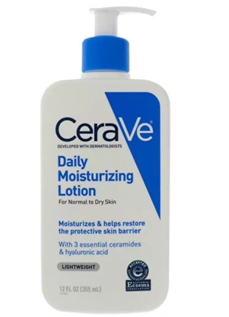 CeraVe  Daily Moisturizing Lotion for Dry Skin Body & Facial Moisturizer 12Fl Oz