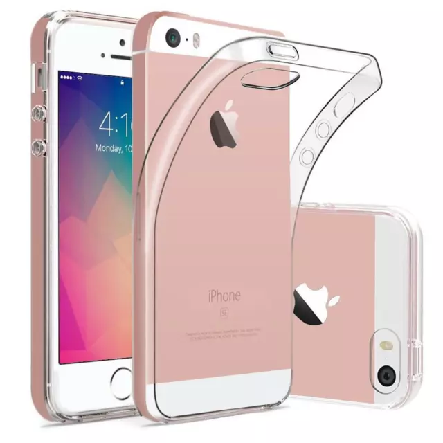 Schutz Hülle Für Apple iPhone 5 / 5S / SE Handy Tasche Slim Silikon Cover Case