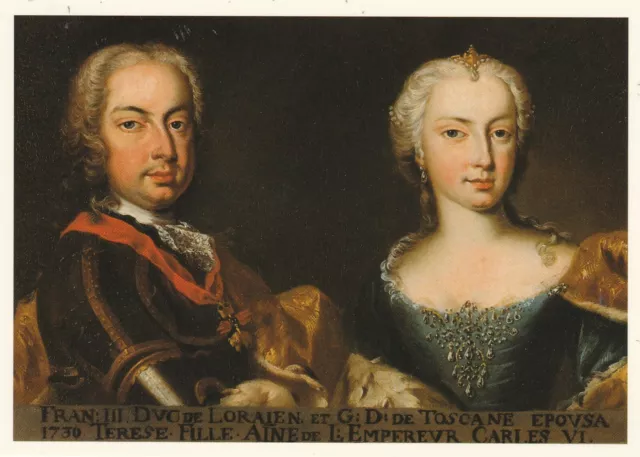 *Original Postcard*Kaiserin Maria Theresia-Erzherzogin-Erzherzog Franz Stephan