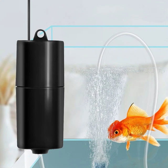 Aquarium Mini Air Pump Fish Tank USB Oxygen Aerator Silent Saving Energy UK