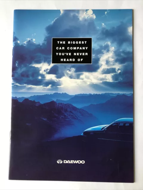 Daewoo Nexia & Espero Car Sales Brochure UK Launch Daewoo & History 1995