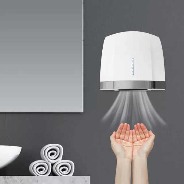 Secador de manos automático de alta velocidad con soplador de manos de aire caliente de 1800 W baños comerciales