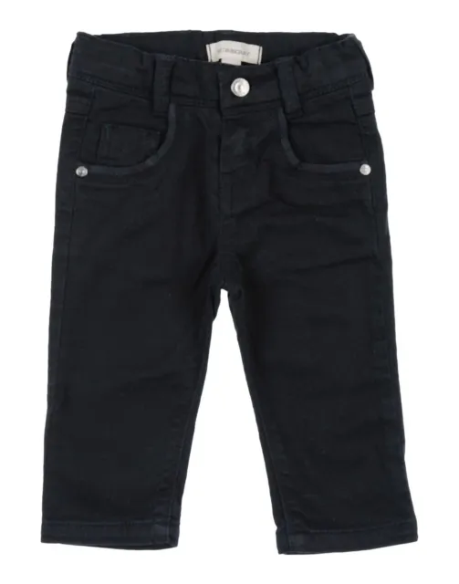 Jeans neri in cotone Burberry da ragazzo taglia 9 mesi