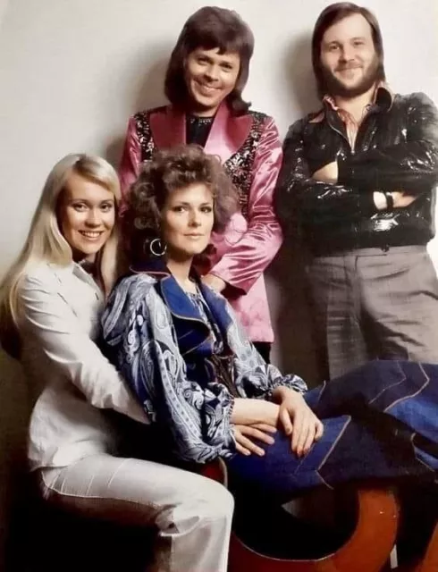 Iconic  Large Photo ABBA  Good Condition