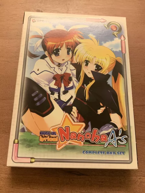 Magical Girl Lyrical Nanoha A's (DVD, 2009, 3-Disc Set) Complete Box Set