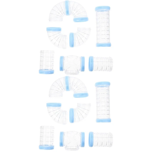 2 Sets Plast Hamster Tube Hamster Cage Connecteur Connecteur Hamster Cage Pipe