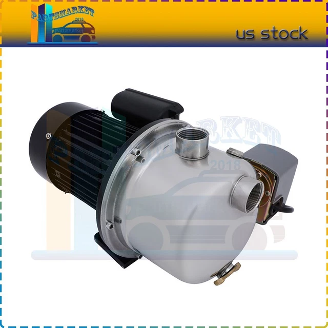 SHALLOW WELL JET Pump w/Pressure Switch, 0.75HP 18.5GPM, Stainless