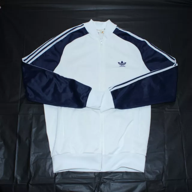 ADIDAS VENTEX TRACK Jacket M White 70s OG ATP Tennis Made in