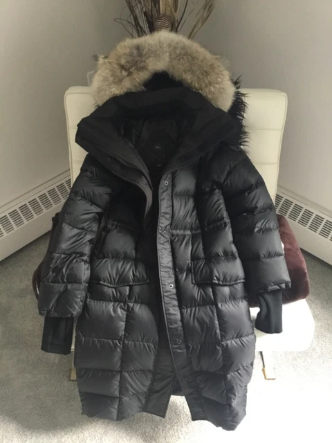 CANADA GOOSE WHITEHORSE Black Label Down Graphite Parka 675 Fill