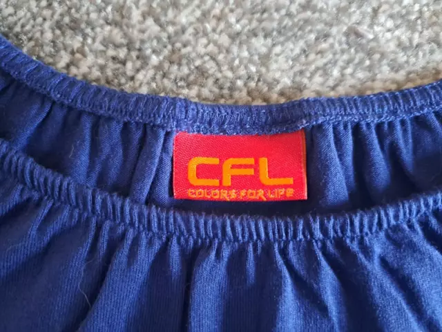 Top azul de manga larga para niñas de CFL - 8-9 años 3