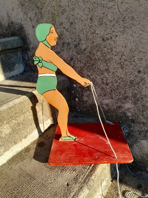 Jouet en bois ancien : acrobate - Collection