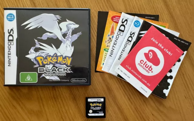 Pokemon Black - CIB AUS PAL - Genuine - Nintendo DS