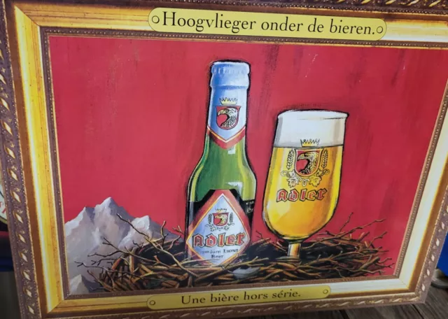 Adler Belgian Beer Poster Cardboard by Brewery Haacht.