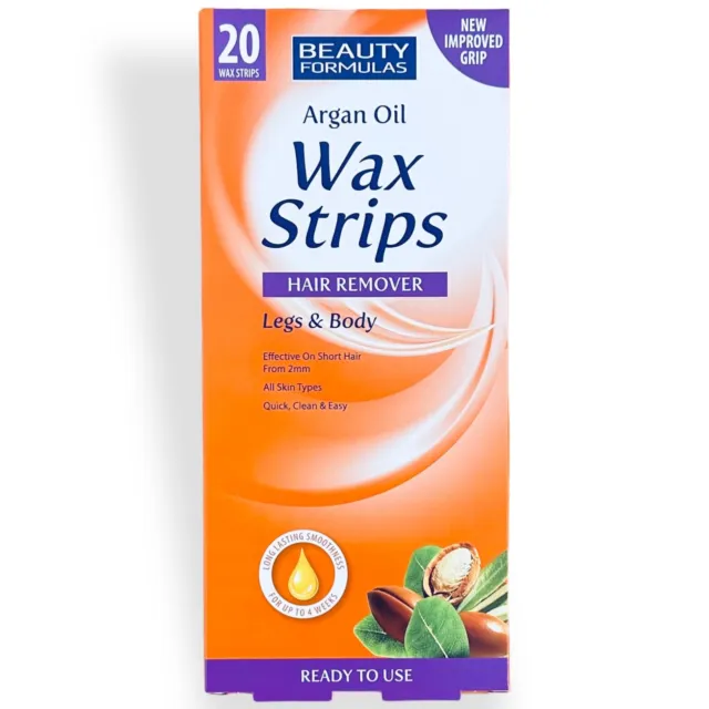 Wax Strips Waxing Leg and Body Bikini Argan Wax Strips  wax Strips 1-100 Strips