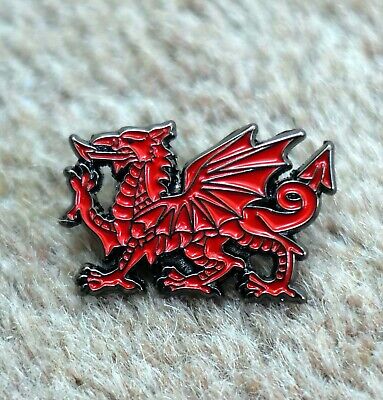 Welsh Wales Red Dragon Enamel Pin Badge