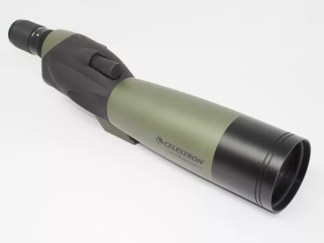 Celestron Ultima 80 Straight Spotting Scope + 20-60x Zoom Eyepiece + Case