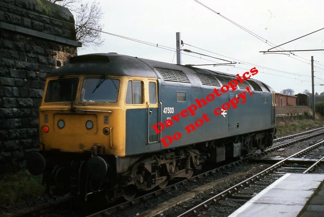 ORIGINAL 35MM Slide Railway Diesel /Steam 47503 @ Lancaster Oct 1982 £5 ...