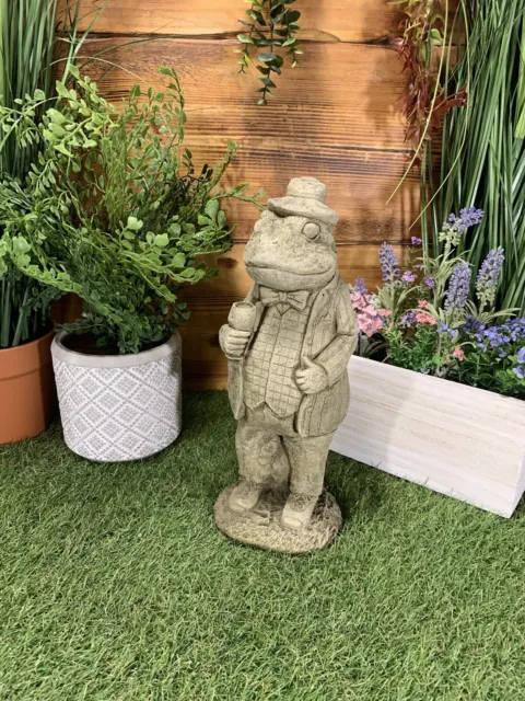 Stone Garden Wind In The Willows ‘Toad/Frog’ Concrete Statue Ornament