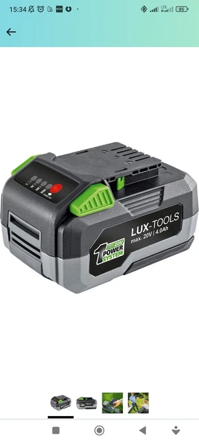 Lux 20 V Li-ion Akku 1 Powersystem 4 Ah LUX-TOOLS 20 V Li-Ion Akku 1 PowerSystem 4 Ah EUR 37,00 - PicClick DE
