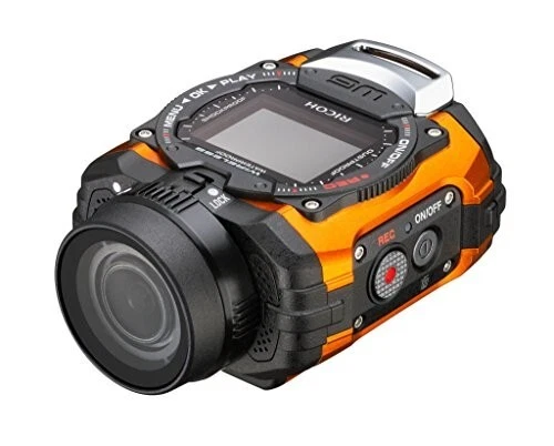 RICOH Waterproof Action Camera WG-M1 Orange WG-M1 OR 08286 Used