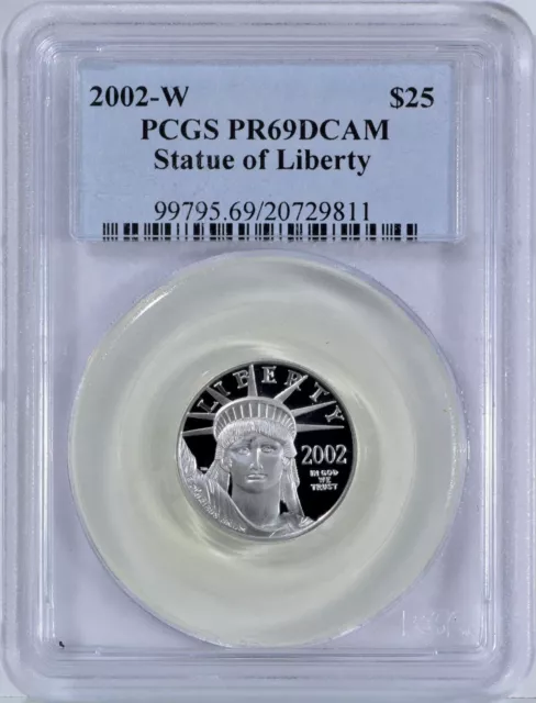 2002-W $25 Platinum 1/4 Oz American Eagle PR 69 PCGS